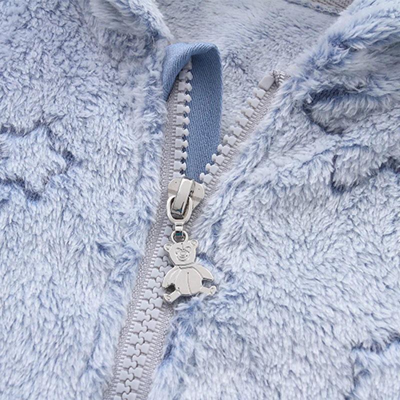 Fleece Hooded Baby Snowsuit - Kindle Kids ABC - view 3