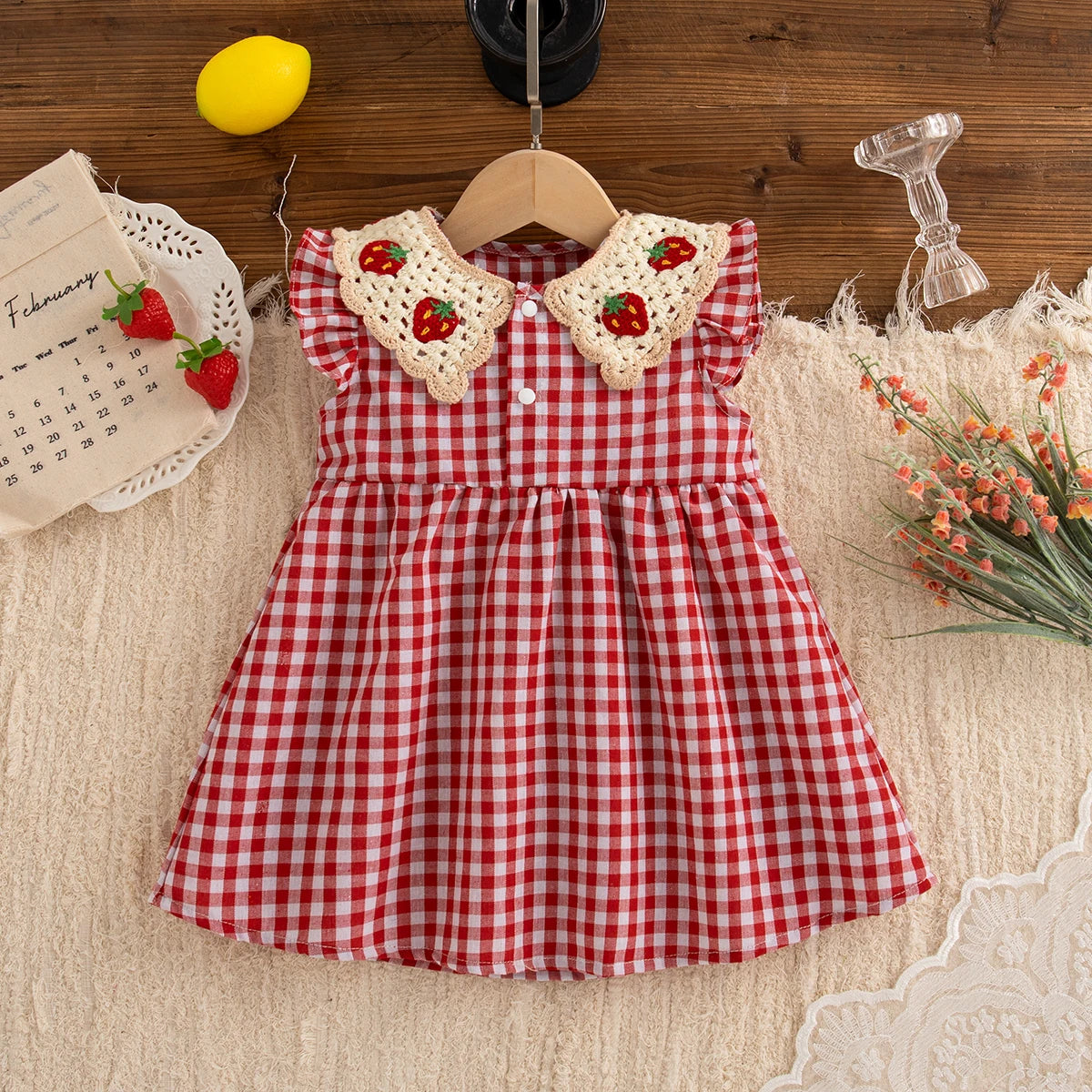 Baby Girl Gingham Dress - Kindle Kids ABC