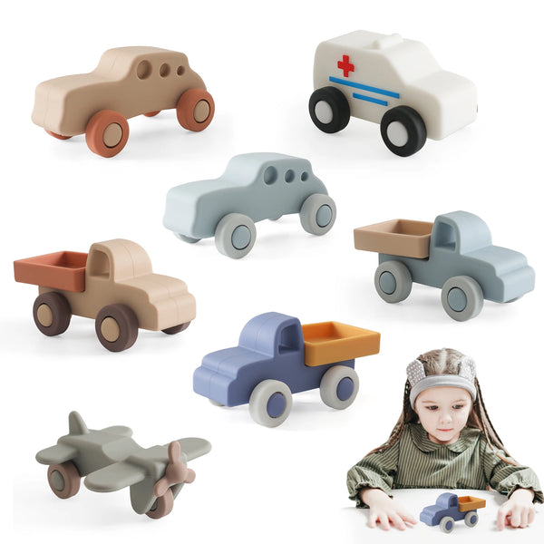 Montessori silicone car teether sensory baby toy