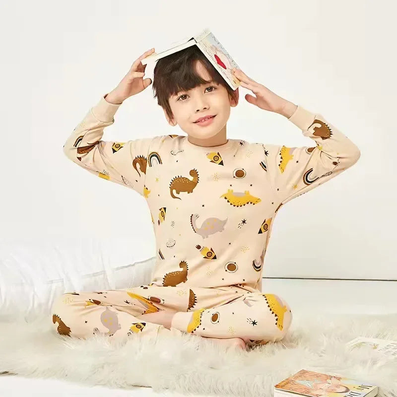 Kids Cotton Long-Sleeve Pajama Set 2-14Y - photo 6