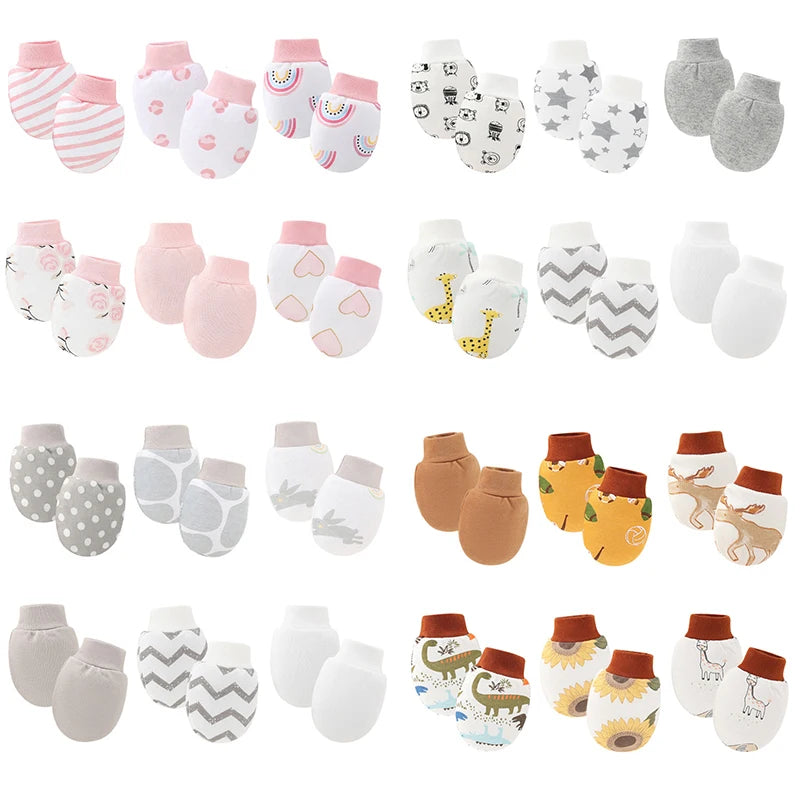 Cotton Newborn Anti-Scratch Mittens - Kindle Kids ABC