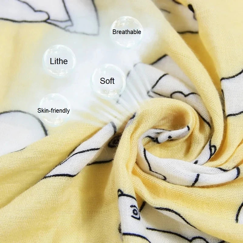 Cotton Muslin Baby Towel & Swaddle Scarf - Kindle Kids ABC - view 4