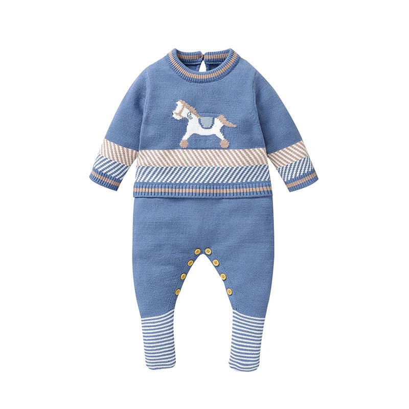 Knit Cotton Baby Romper - Kindle Kids ABC - view 7