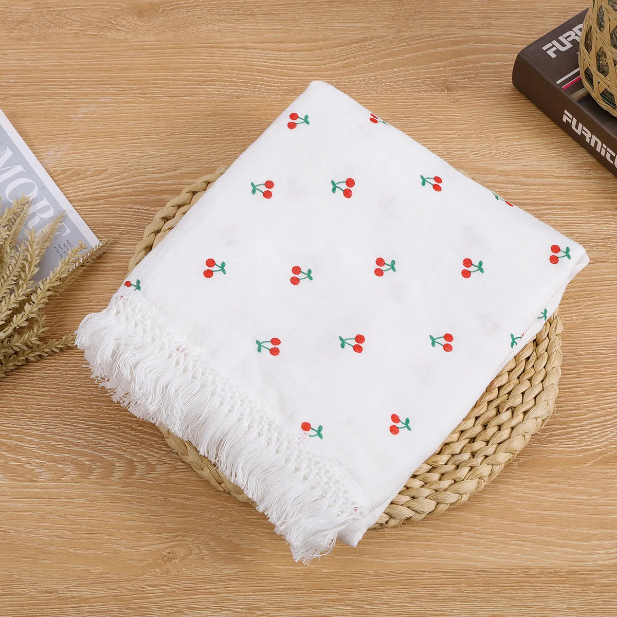 Bear Print Cotton Muslin Baby Blanket - Kindle Kids ABC - view 8