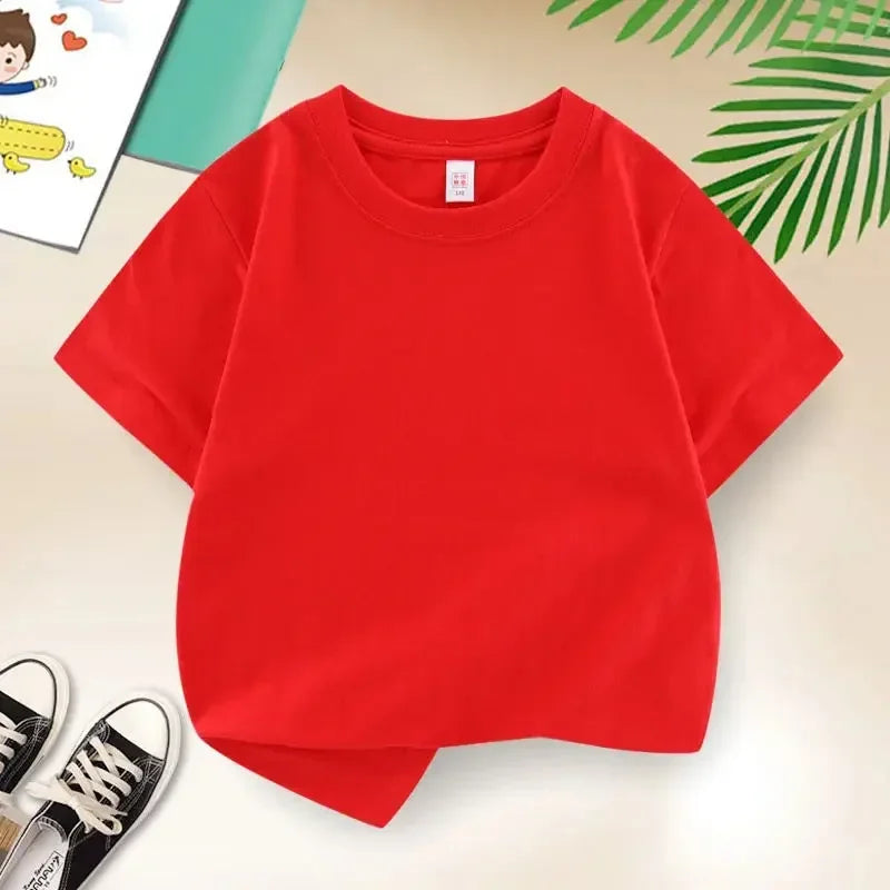 Kids Cotton Solid-Color Crew T-Shirt 3-12Y - photo 5