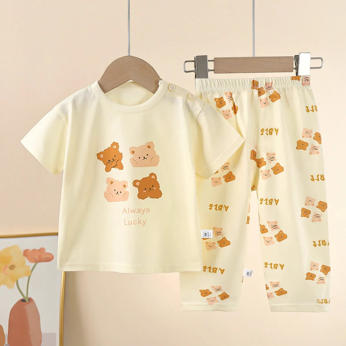 Kids' Cotton Short-Sleeve Pyjama Set - Kindle Kids ABC - view 5