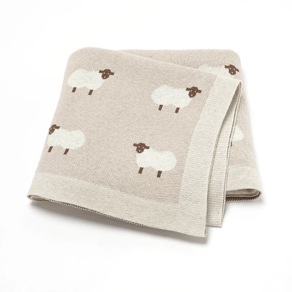 Knit Cotton Baby Blanket - Kindle Kids ABC