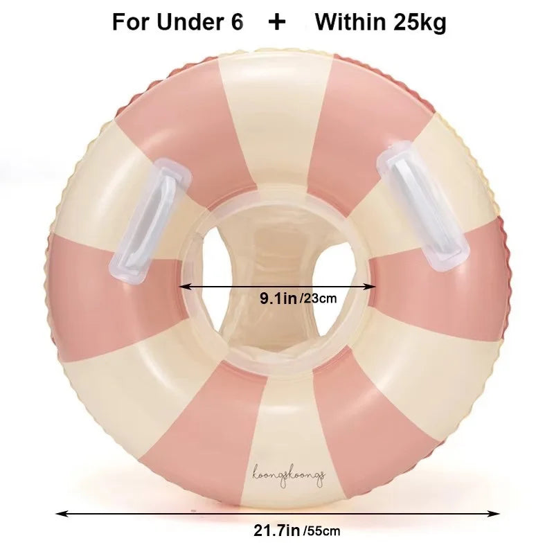 Baby pool float seat inflatable ring with sunshade, ages 6M-3Y - photo 8