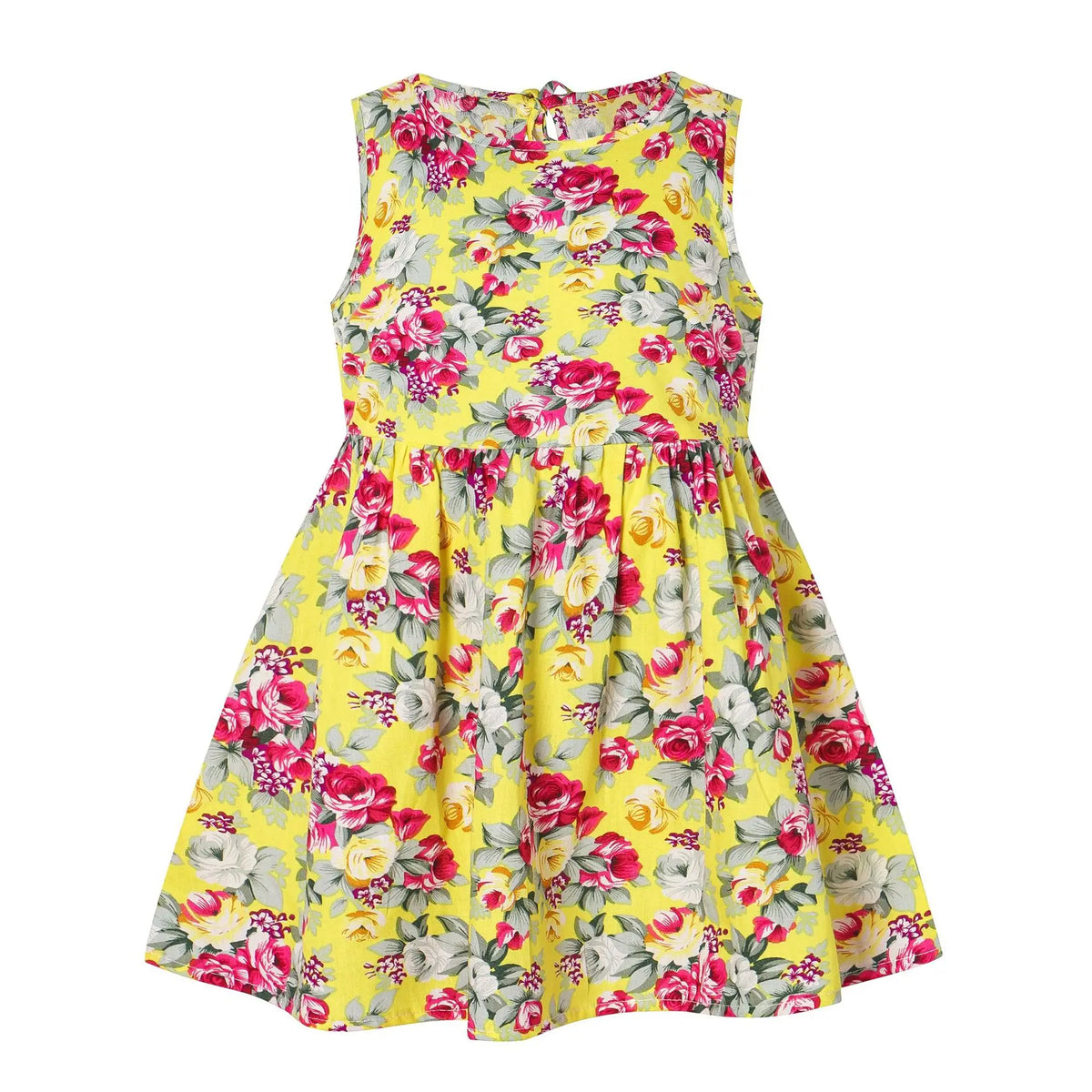 Girls Sleeveless Floral Print Sundress - photo 4
