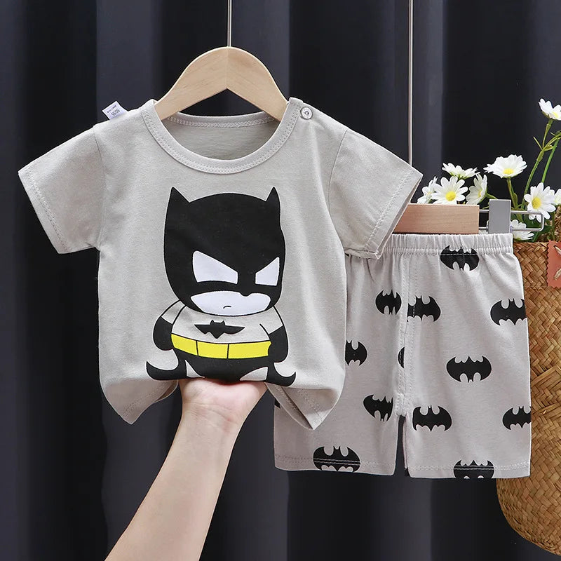 Boys' Cartoon T-Shirt & Shorts Set - Kindle Kids ABC