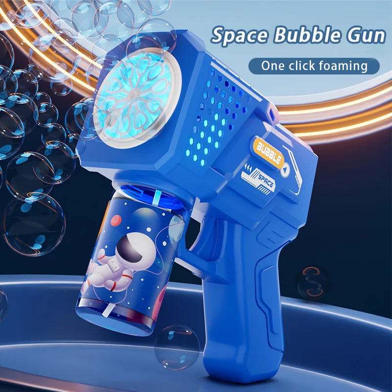 Gatling bubble machine 10-hole electric bubble blower for kids