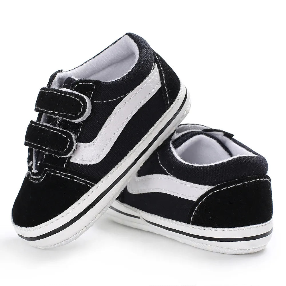 Baby Canvas Sneakers - Classic Stripes 0-12M - photo 1