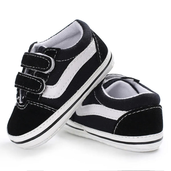 Baby Canvas Sneakers - Classic Stripes 0-12M - photo 1