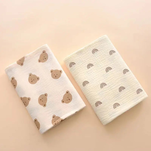 Cotton Muslin Receiving Blanket - Kindle Kids ABC