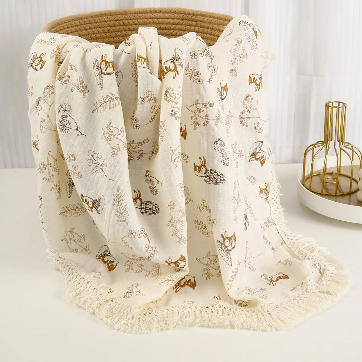 Cotton Muslin Baby Swaddle Blanket - Kindle Kids ABC - view 14