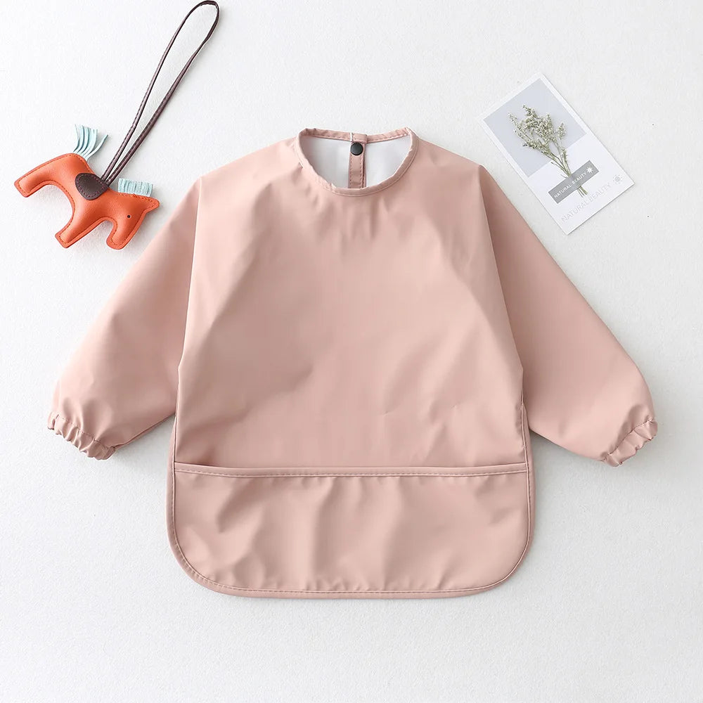 Cotton Long-Sleeve Baby Feeding Bib Smock - Kindle Kids ABC - view 8