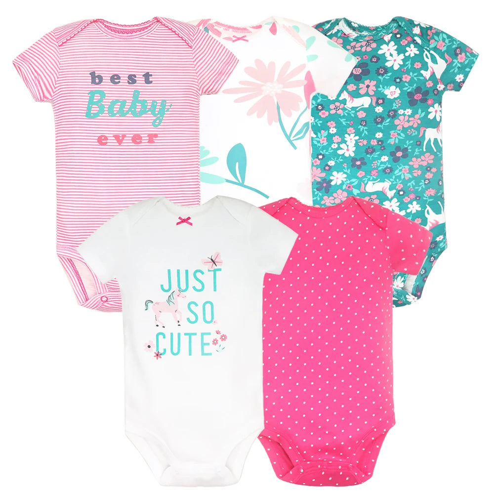 Baby 5-Pack Cotton Bodysuits - Kindle Kids ABC - view 8