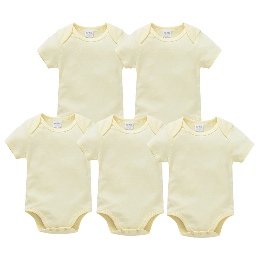 Short-sleeve baby bodysuit, unisex — Kindle Kids ABC