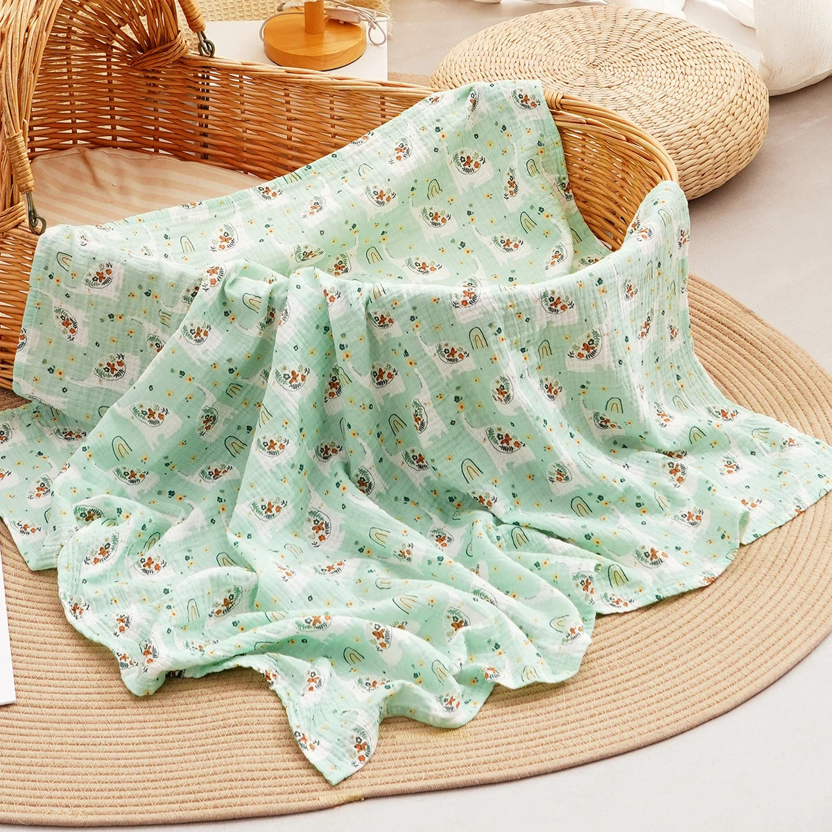 100% Cotton Muslin Baby Swaddle Wrap - Kindle Kids ABC - view 23