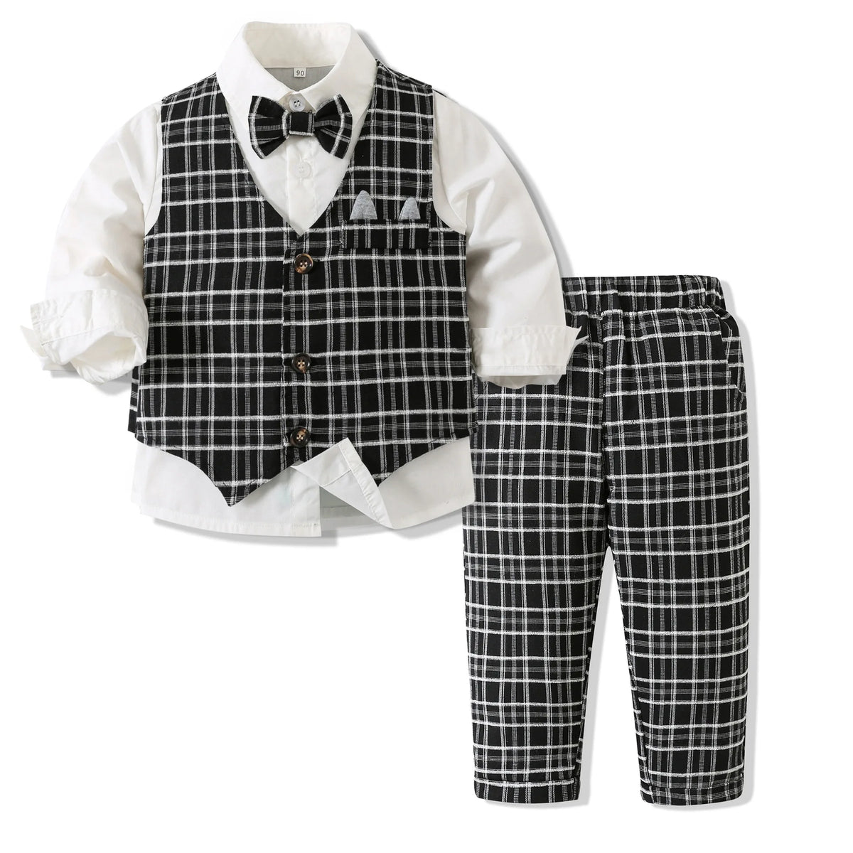 Boys' Ring Bearer Tuxedo Vest Set - Kindle Kids ABC - view 20