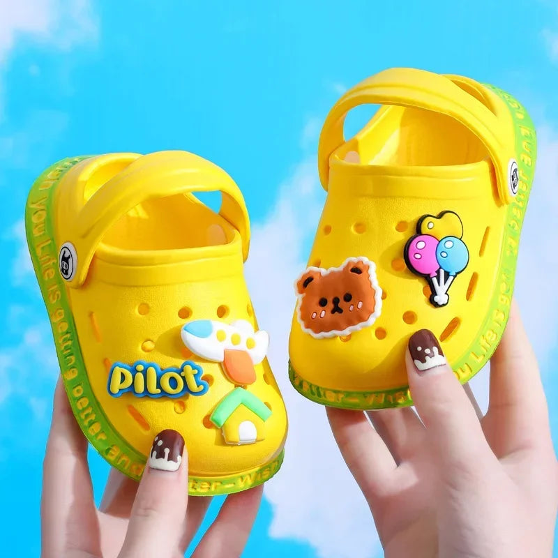 Kids Summer Beach Clogs - Soft Anti-Slip Cartoon Sandals - photo 7