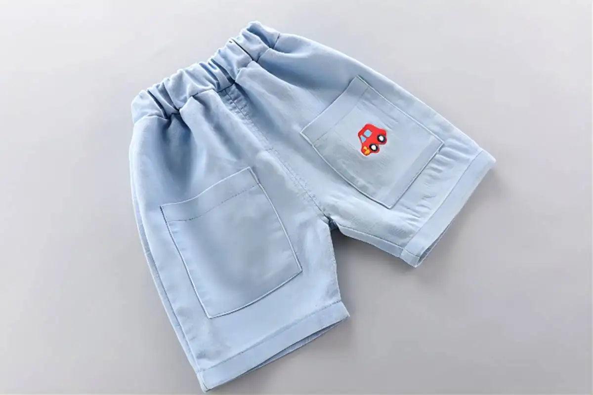 Boys' Polo Shirt & Denim Shorts Set – 2-Piece Summer Outfit - photo 4