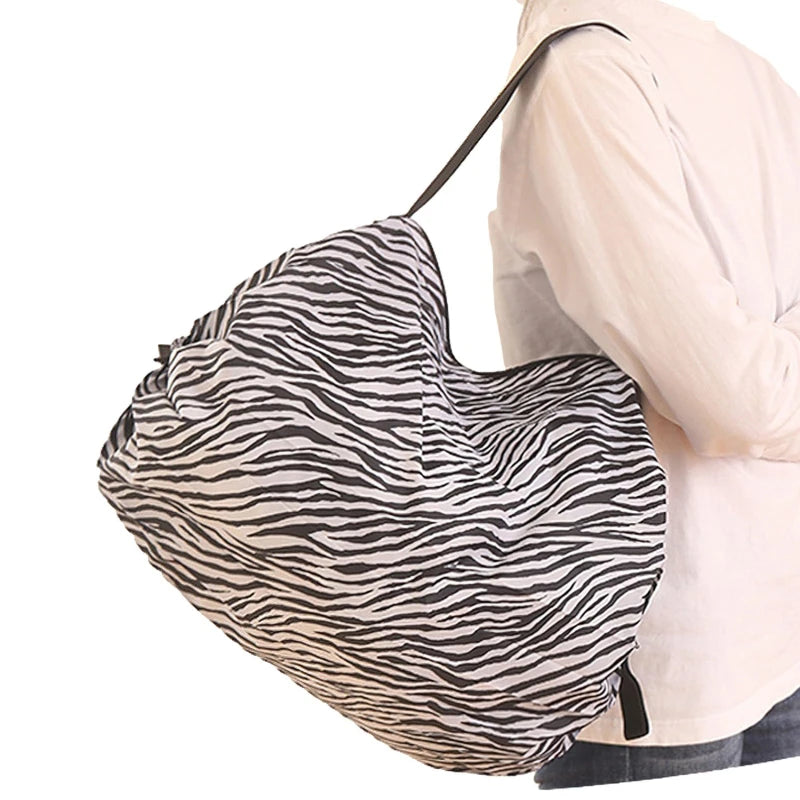 Foldable Waterproof Shopping Bag – Large Capacity 48-64L