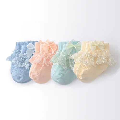 Cotton Frilly Newborn Baby Socks - Kindle Kids ABC - view 21