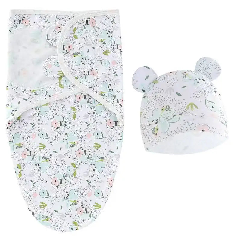 Cotton Baby Swaddle Wrap & Hat Set - Kindle Kids ABC - view 11