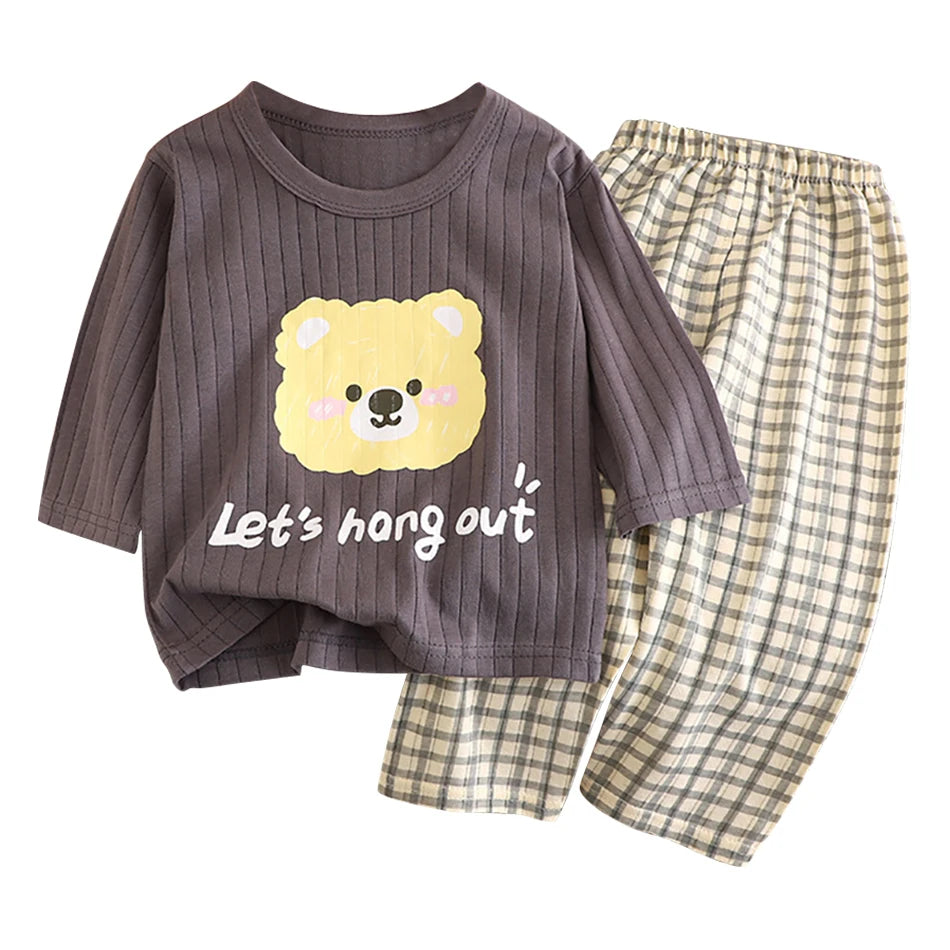 Kids' Cotton Long-Sleeve Pyjama Set - Kindle Kids ABC - view 24