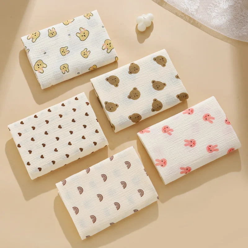 2-Layer Cotton Muslin Baby Swaddle Blanket - Kindle Kids ABC