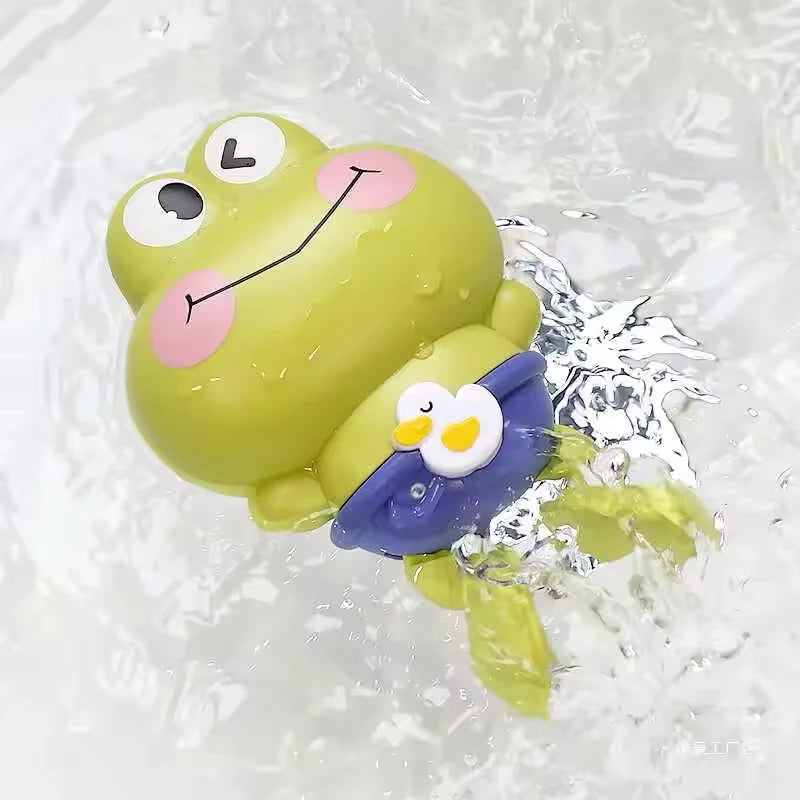 Wind-Up Swimming Frog Bath Toy — Clockwork Water Toy | 1-6Y - photo 6