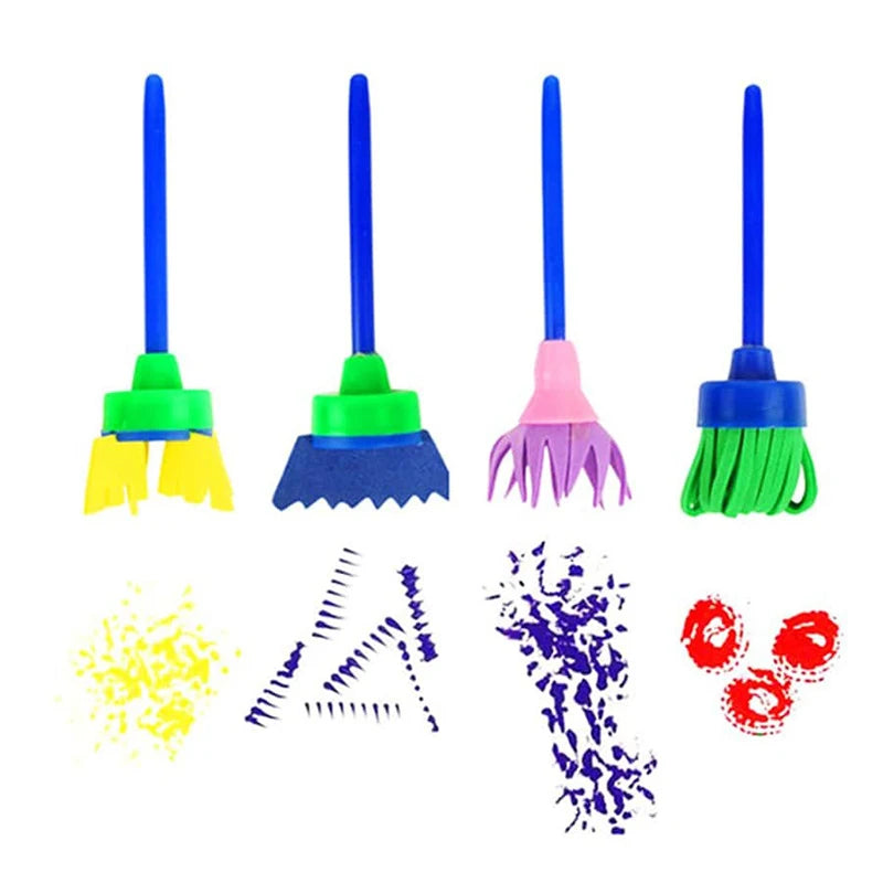 Kids' DIY Sponge Brush Art Set - Kindle Kids ABC - view 6