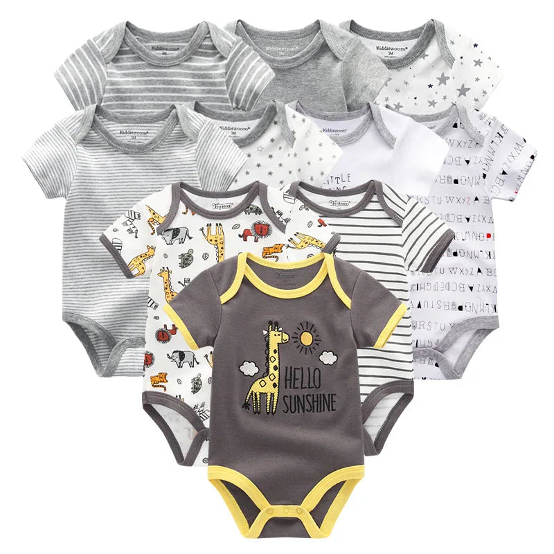 Baby 10-Pack Cotton Bodysuits - Kindle Kids ABC - view 6