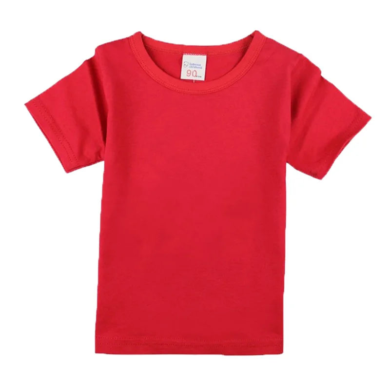 Kids cotton short-sleeve t-shirt, solid basic tee - Kindle Kids ABC - view 12