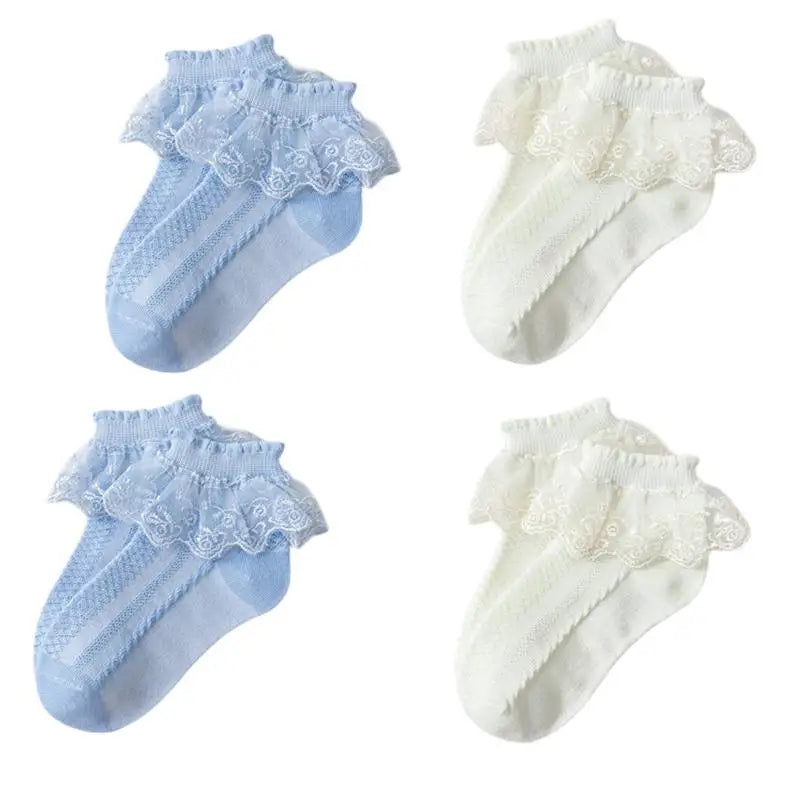Cotton Lace Ruffle Baby Socks - Kindle Kids ABC - view 13