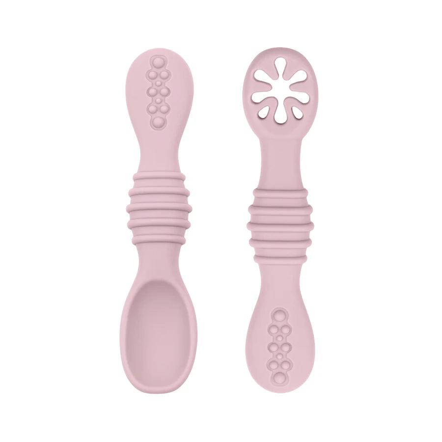 Silicone Baby Training Spoon & Fork Set — Self-Feeding Utensils | 6M+ - photo 7