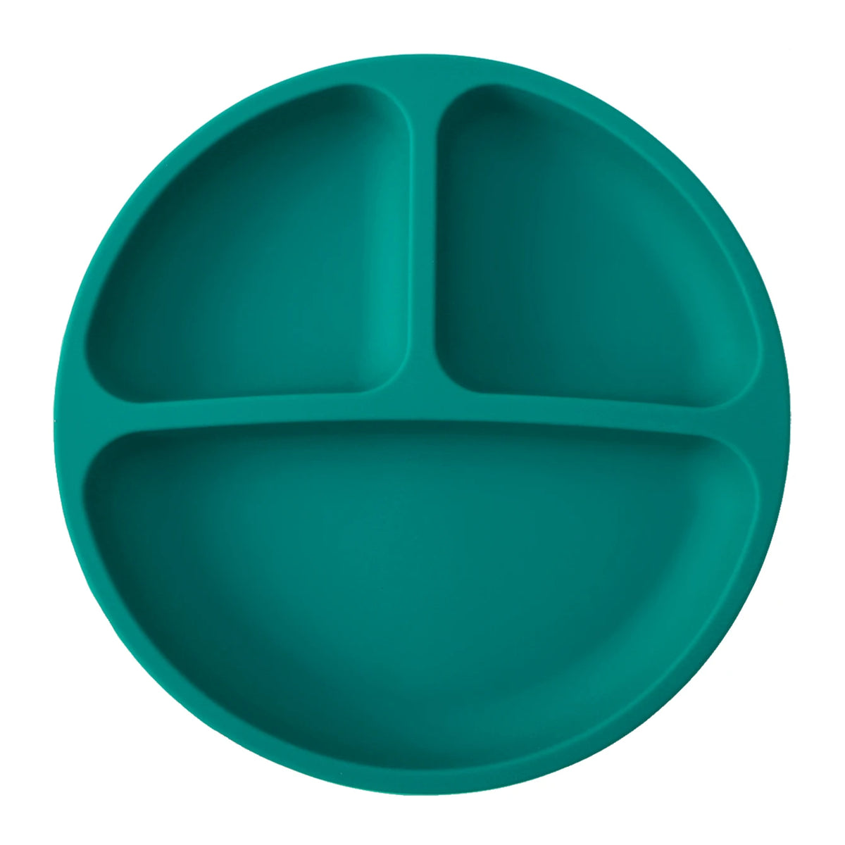 Baby silicone suction plate spill-proof divided feeding dish