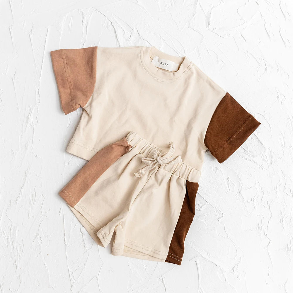 Baby & Toddler Cotton Tee & Shorts Set 0-4Y - photo 2