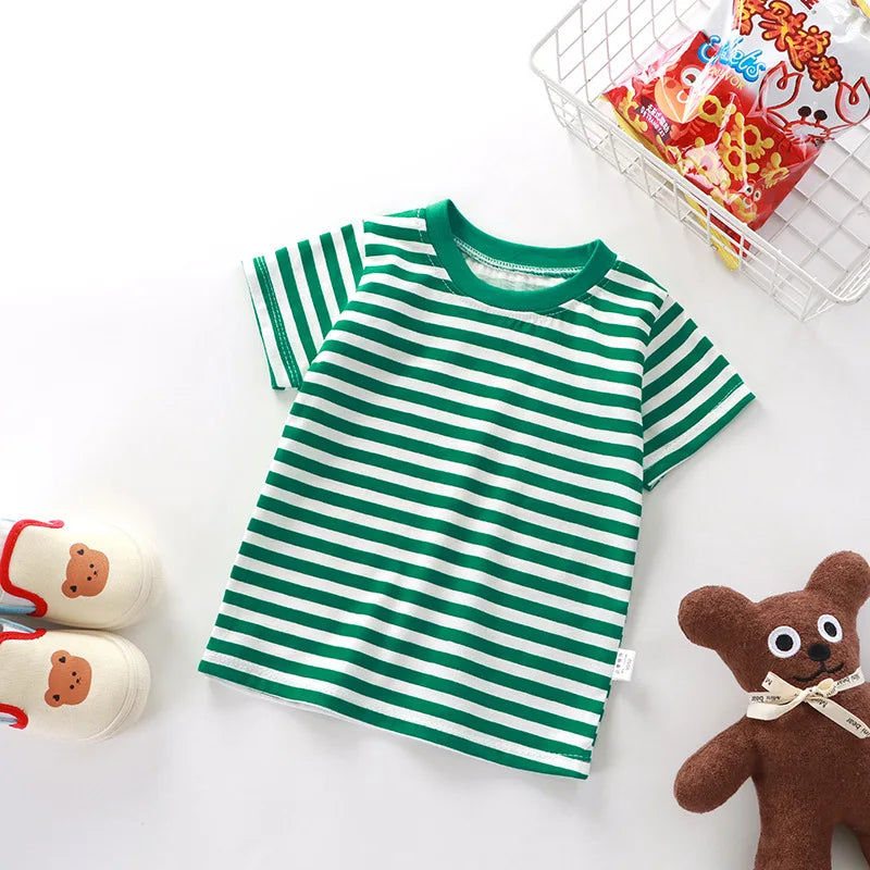 100% Cotton Striped Baby T-Shirt - Kindle Kids ABC - view 12