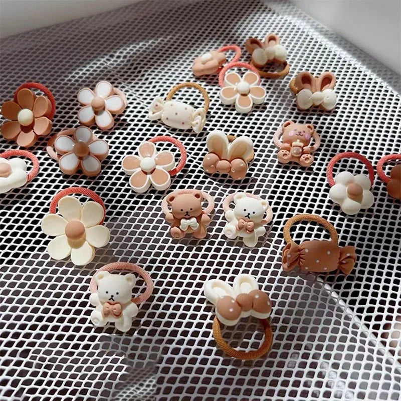 Chouchous Bébé Fille – Lot Ours & Lapin Dessin Animé