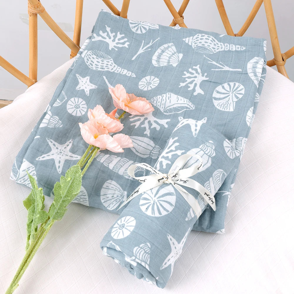 Soft Cotton Muslin Baby Swaddle Blanket - Kindle Kids ABC