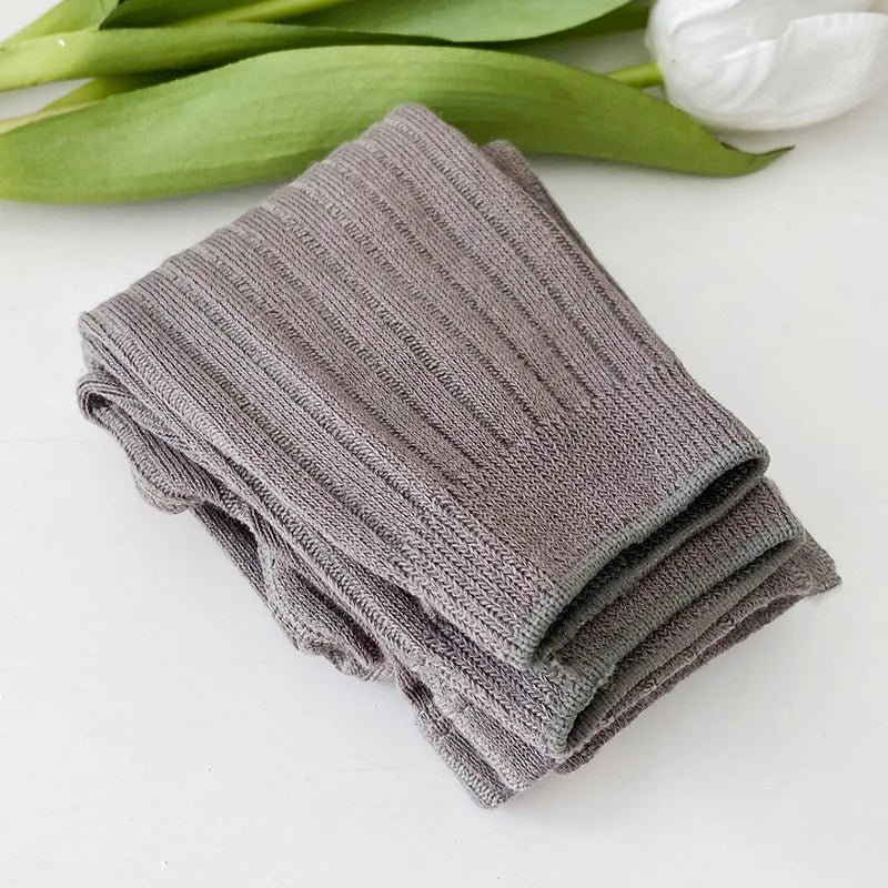 Toddler Girl Ribbed Cotton Sweater & Tights Set — Everyday | 1–7Y