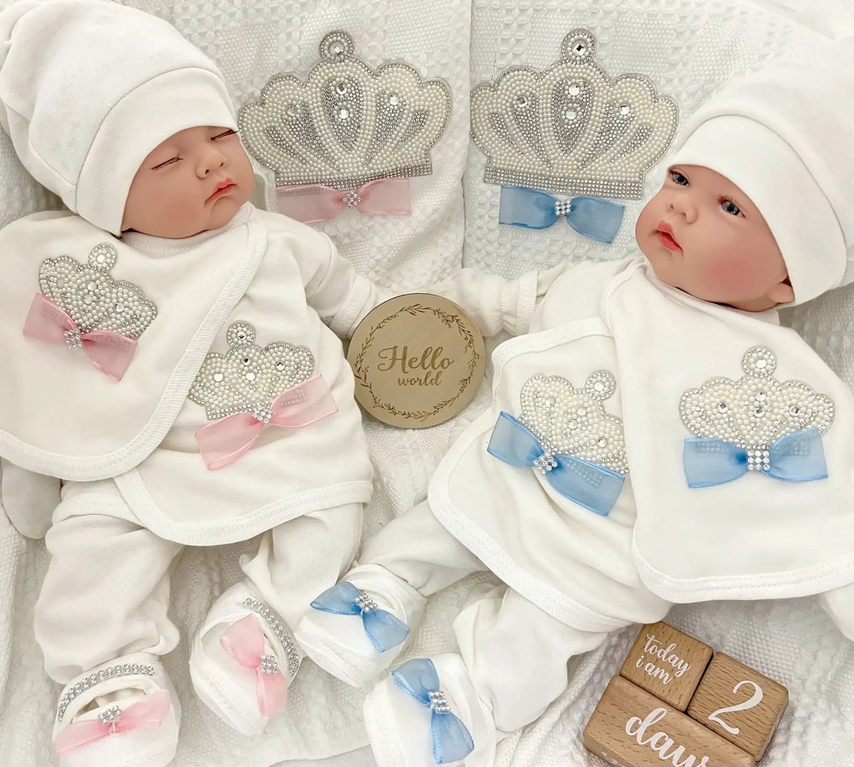Organic cotton baby bodysuit 8-pack, newborn layette set - Kindle Kids ABC - view 3
