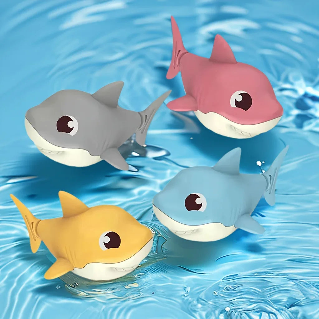 wind-up shark bath swimming water toy - photo 6