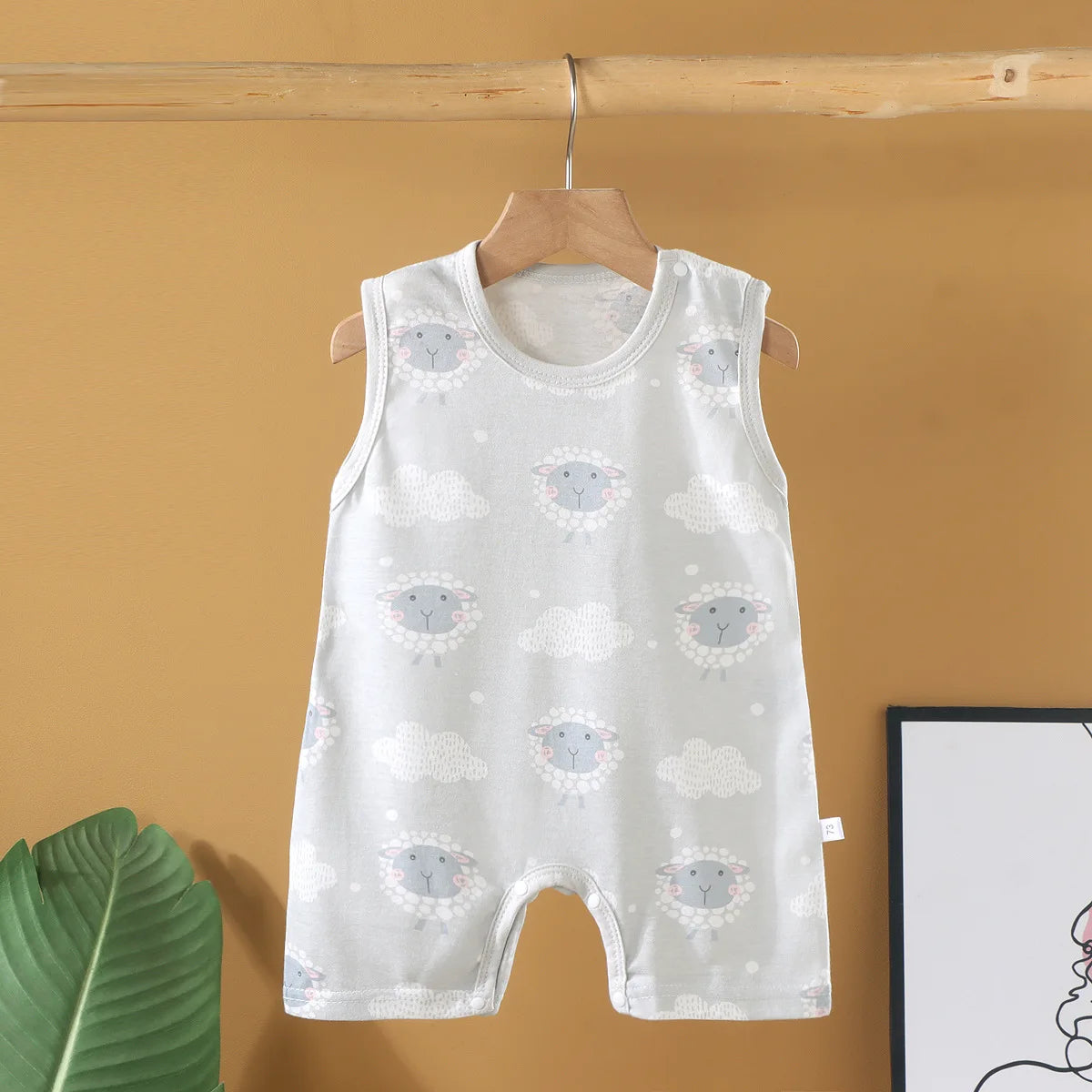 Baby Cotton Romper – Unisex Sleeveless Striped Bodysuit | 0–20 Months - photo 15