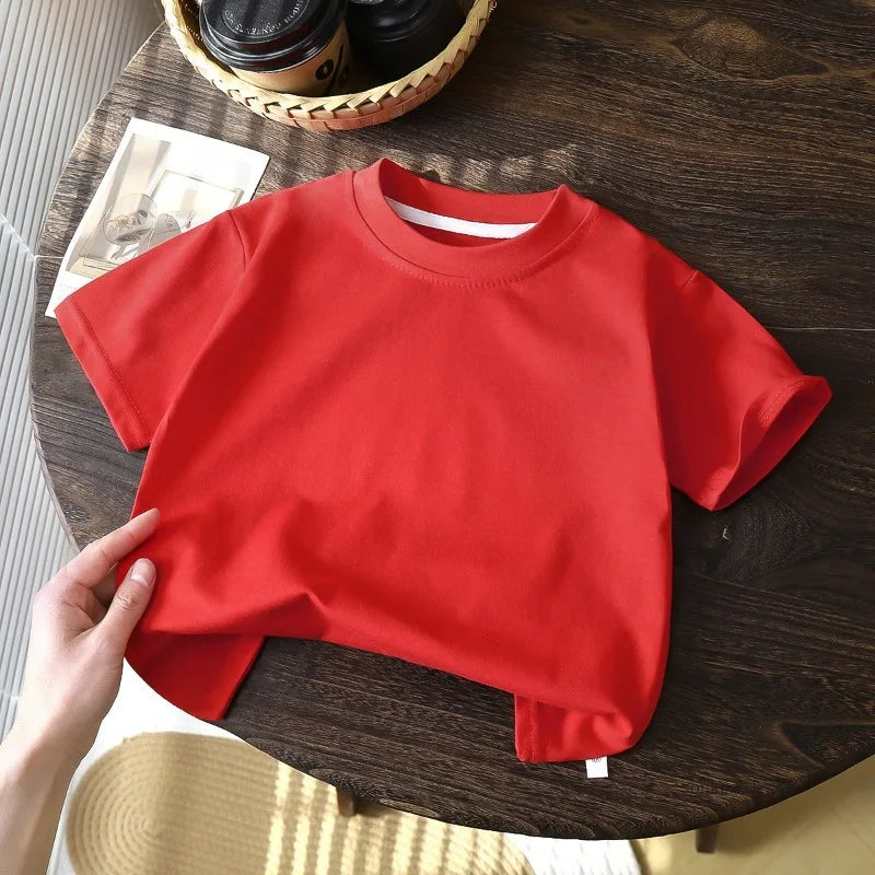 Kids cotton short-sleeve t-shirt, summer basic tee - Kindle Kids ABC - view 3