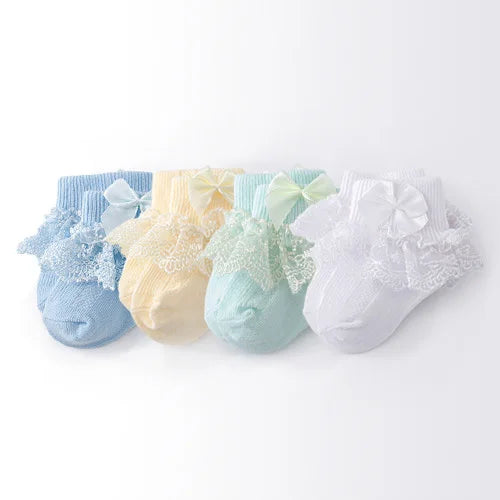 Cotton Frilly Newborn Baby Socks - Kindle Kids ABC - view 17