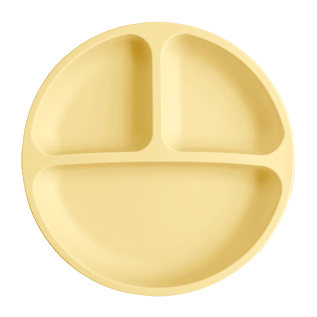 Baby silicone suction plate spill-proof divided feeding dish