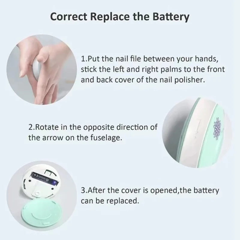 Electric Baby Nail Trimmer – Safe & Quiet Nail File for Newborns & Toddlers